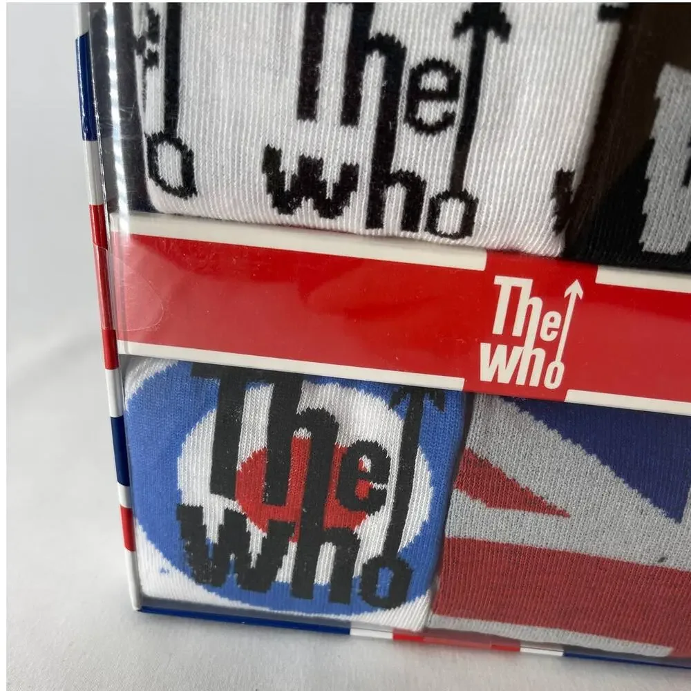 The Who 4 Pack Mens Crew Socks NEW Gift British Rock Band London Music Sz 10-13